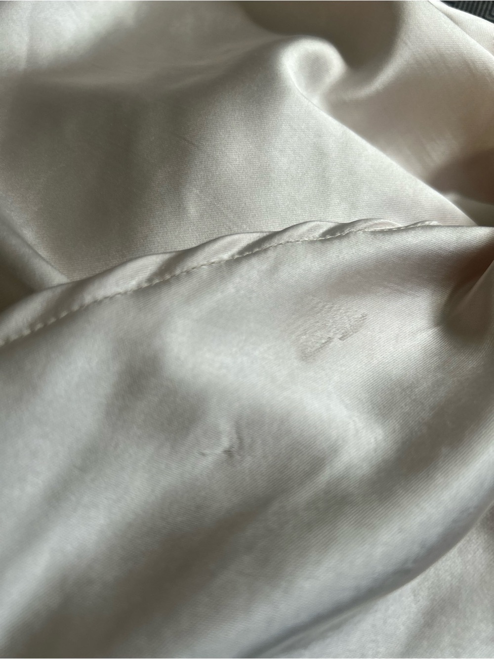 Women's Champagne Satin Mini Dress - Picture 9 of 13